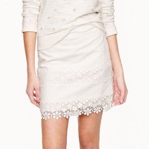Jcrew Daisy Lace Mini Skirt